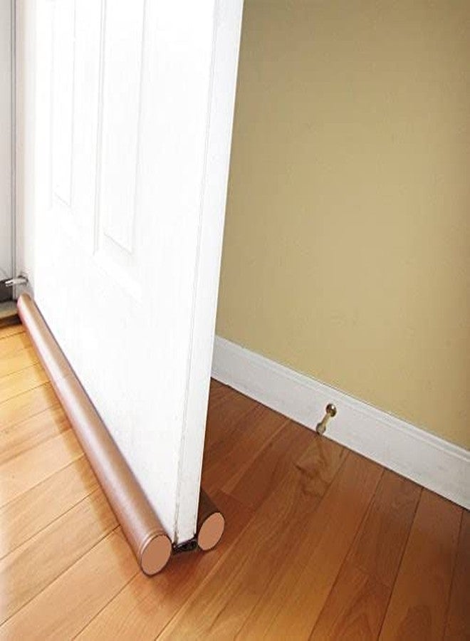 Tjikko Door Guard Gap Filler for Door Bottom Seal Strip - Sound-Proof, Reduce Noise, Energy Saving Door Stopper for Reduce Door Dust, Insects Protector - Pack of 1, Brown - Image 1